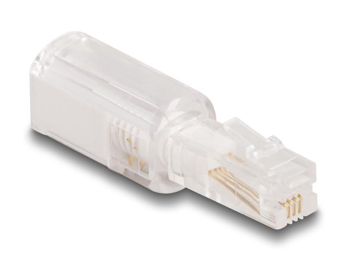 Delock Telefonkabel-Verdrehschutz Adapter RJ10 Stecker zu RJ10 Buchse Adapter