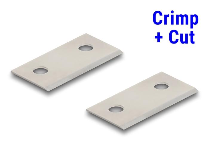 RJ45 Crimp+Cut Klingen-Set, 2 Stück für Delock 86450