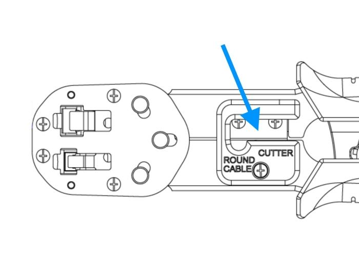 RJ45 Crimp+Cut Klingen-Set, 2 Stück für Delock 86450