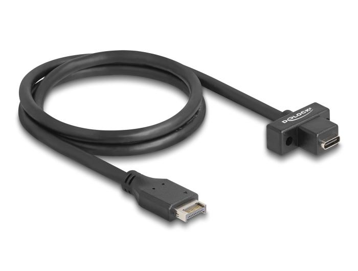 Delock USB 10 Gbps Kabel Typ-E Key A 20-Pin Stecker zu USB Type-C™ Buchse