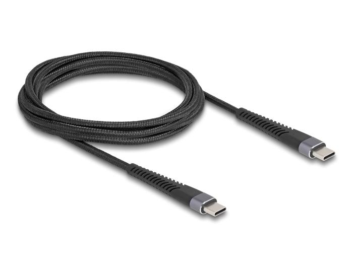 Delock USB 2.0 Kabel USB Type-C™ Stecker auf Stecker mit verlängertem Kn