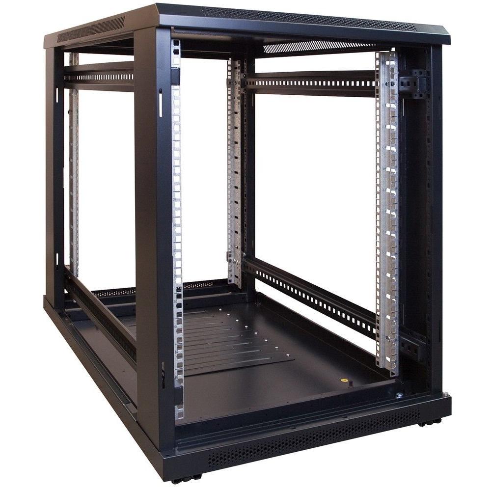 15U Mini-Serverrack 19 Zoll 600x1000x860mm (BxDxH) Patchfeld Rackschrank Datenrack