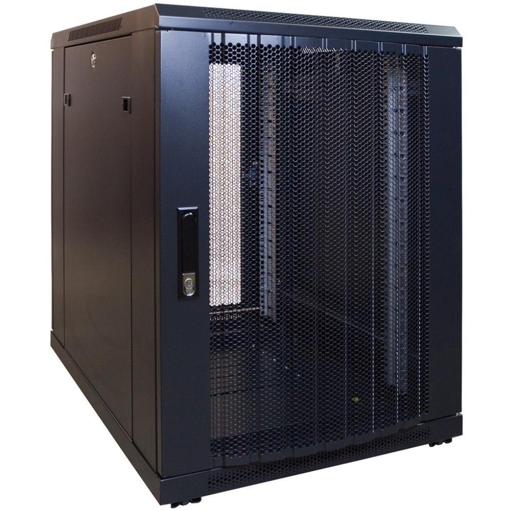 15U Serverrack 19 Zoll 600x800x860mm (BxTxH) Patchfeld Rackschrank Datenraumschrank
