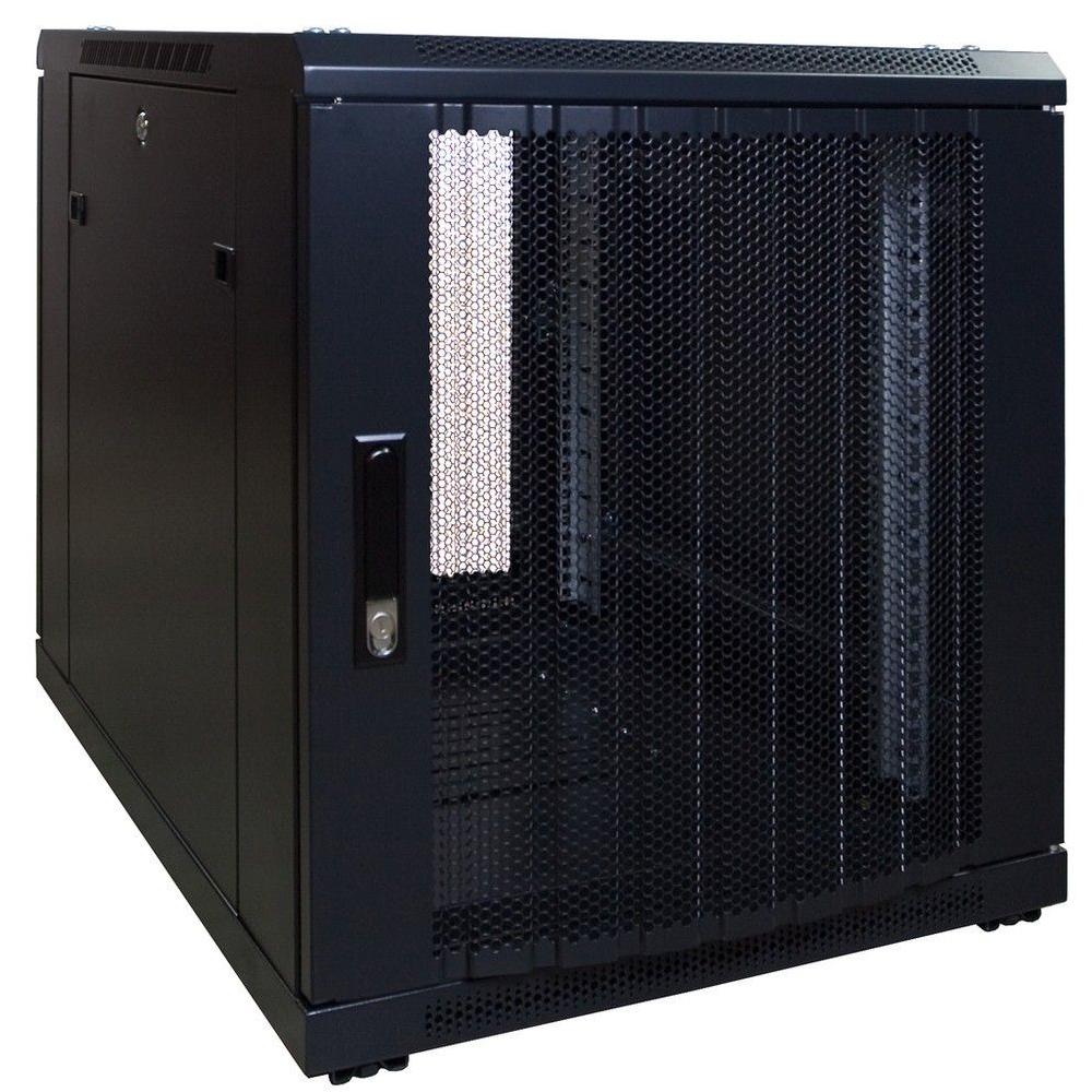 12U Mini-Serverrack 19 Zoll 600x800x720mm (BxTxH) Patchfeld Rackschrank Datenraumschrank