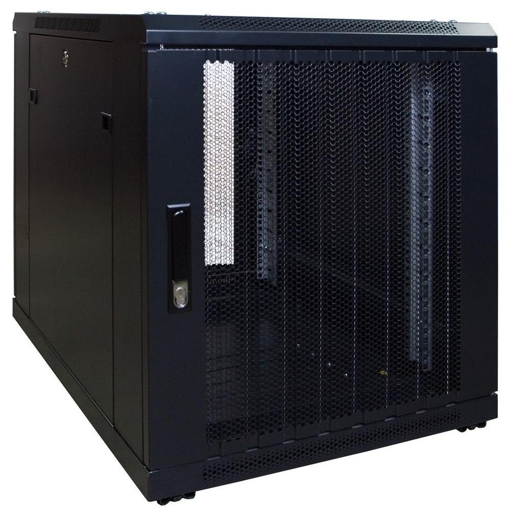 12U Mini-Serverrack 19 Zoll 600x800x720mm (BxTxH) Patchfeld Rackschrank Datenraumschrank