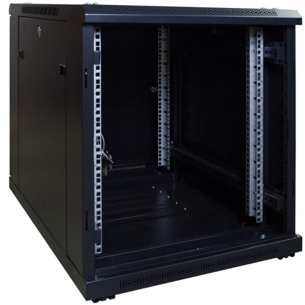 12U Mini-Serverrack 19 Zoll 600x800x720mm (BxTxH) Patchfeld Rackschrank Datenraumschrank