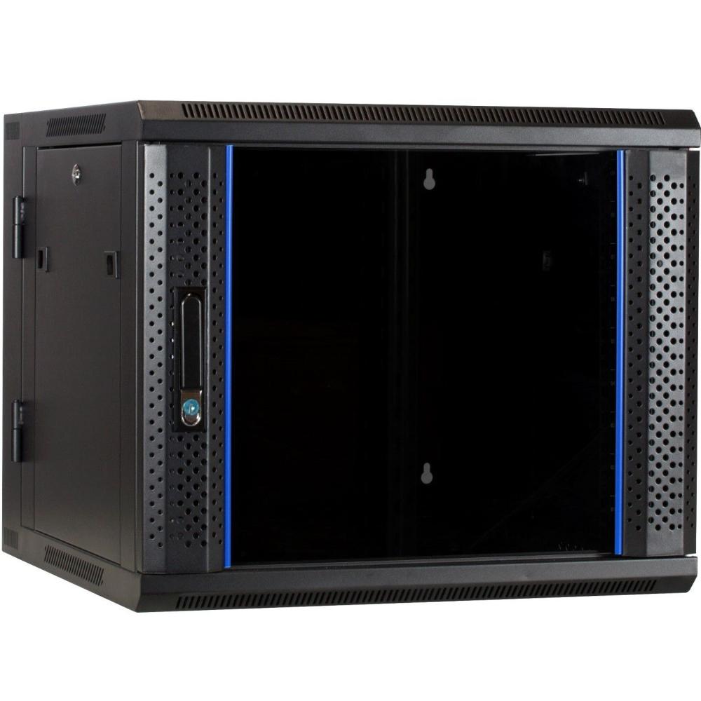 9U Serverrack 19 Zoll 600x600x500mm (BxTxH) Patchfeld Wandgehäuse Datenraum