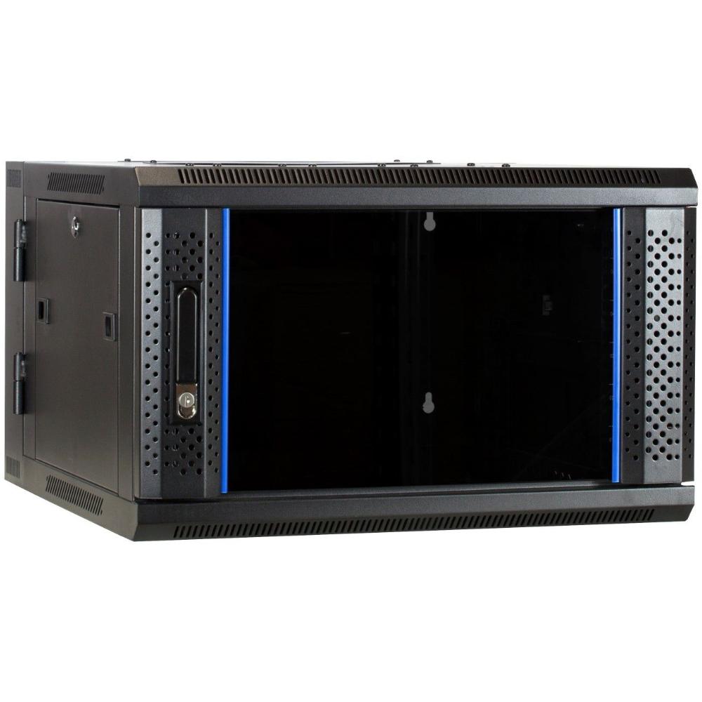 6HE Serverrack 19 Zoll 600x600x368mm (BxTxH) Patchfeld Wandgehäuse Datenraum