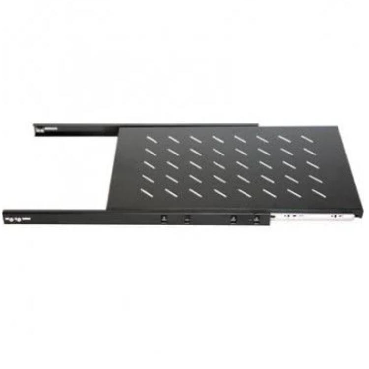 1HE Ausziehbarer Einlegeboden 482 x 550 x 44 mm (BxDxH) 19 Zoll Patchfeld Rackschrank Datenraum