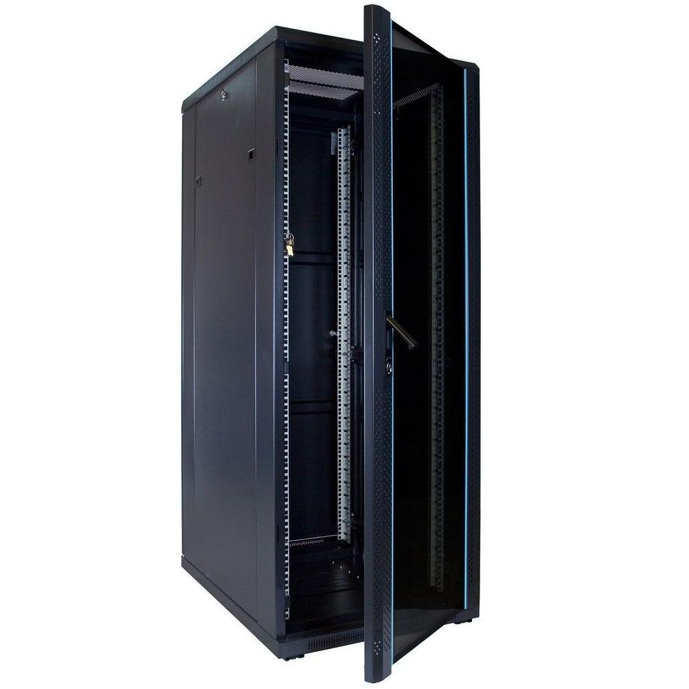 32U Serverrack 19 Zoll 600x800x1600mm (BxTxH) Patchfeld Rackschrank Datenraumschrank