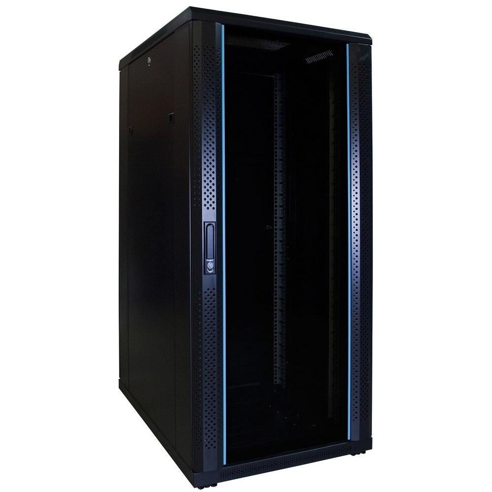 27U Serverrack 19 Zoll 600x800x1400mm (BxTxH) Patchfeld Rackschrank Datenraumschrank