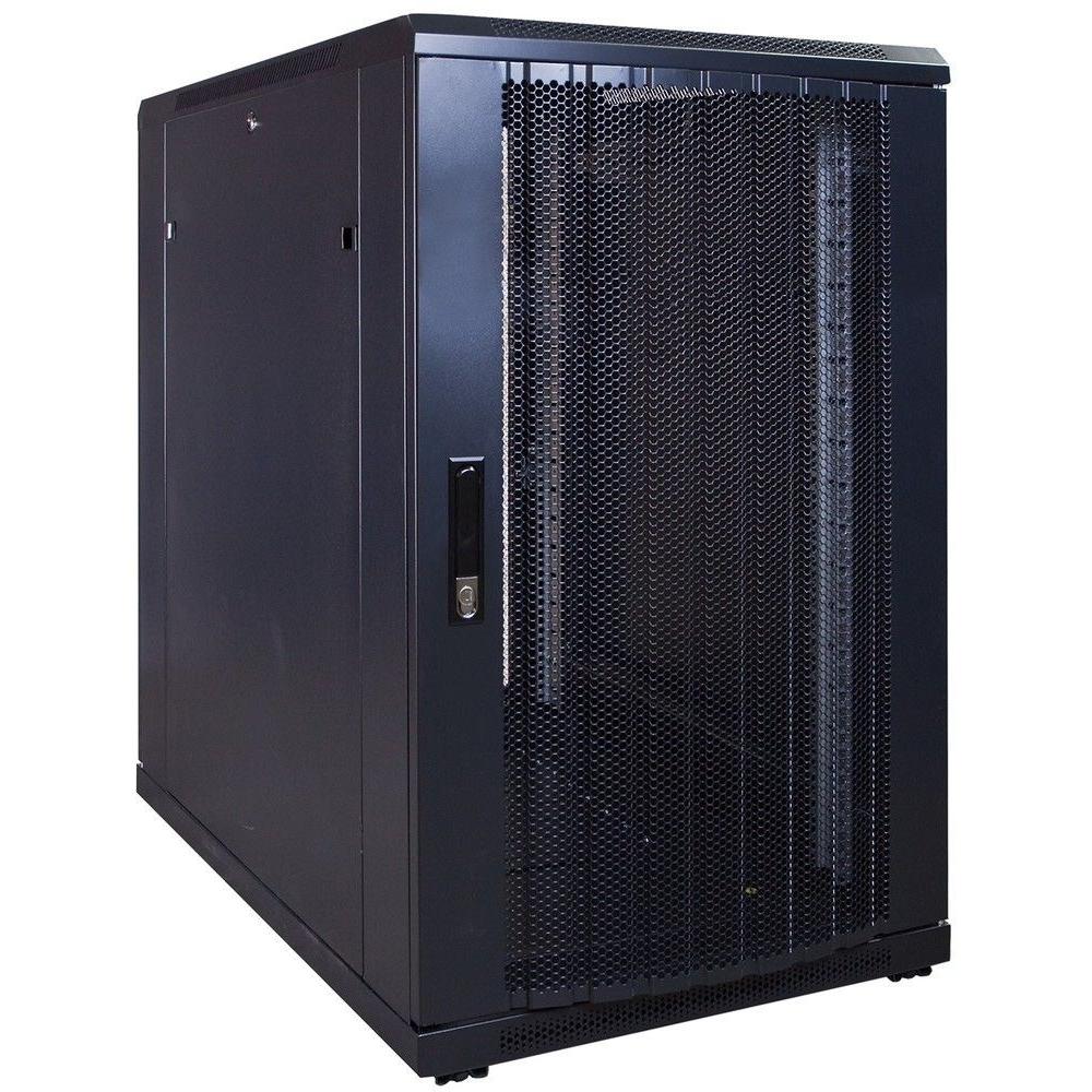 18HE Serverrack 19 Zoll 600x1000x1000mm (BxTxH) Patchfeld Rackschrank Datenraumschrank