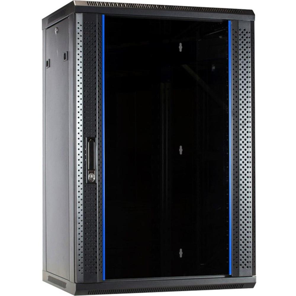 18HE Serverrack 19 Zoll 600x450x900mm (BxTxH) Patchfeld Wandgehäuse Datenrack