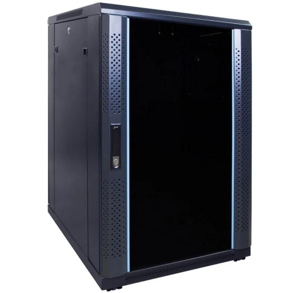 18HE Serverrack 19 Zoll 600x800x1000mm (BxTxH) Patchfeld Rackschrank Datenraum