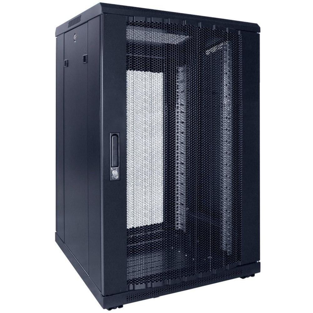 18HE Serverrack 19 Zoll 600x600x1000mm (BxTxH) Patchfeld Rackschrank Datenrack