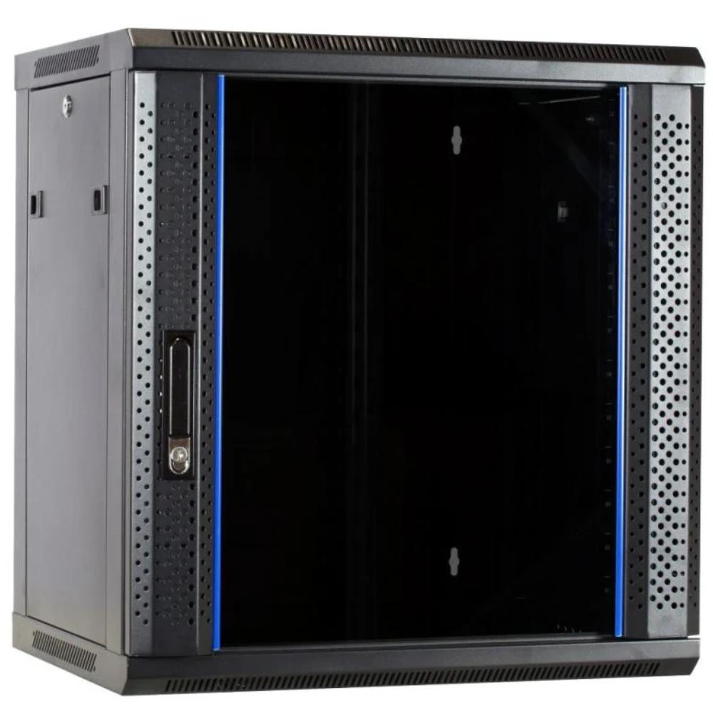 12HE Serverrack 19 Zoll 600x450x635mm (BxTxH) Patchfeld Wandgehäuse Datenrack