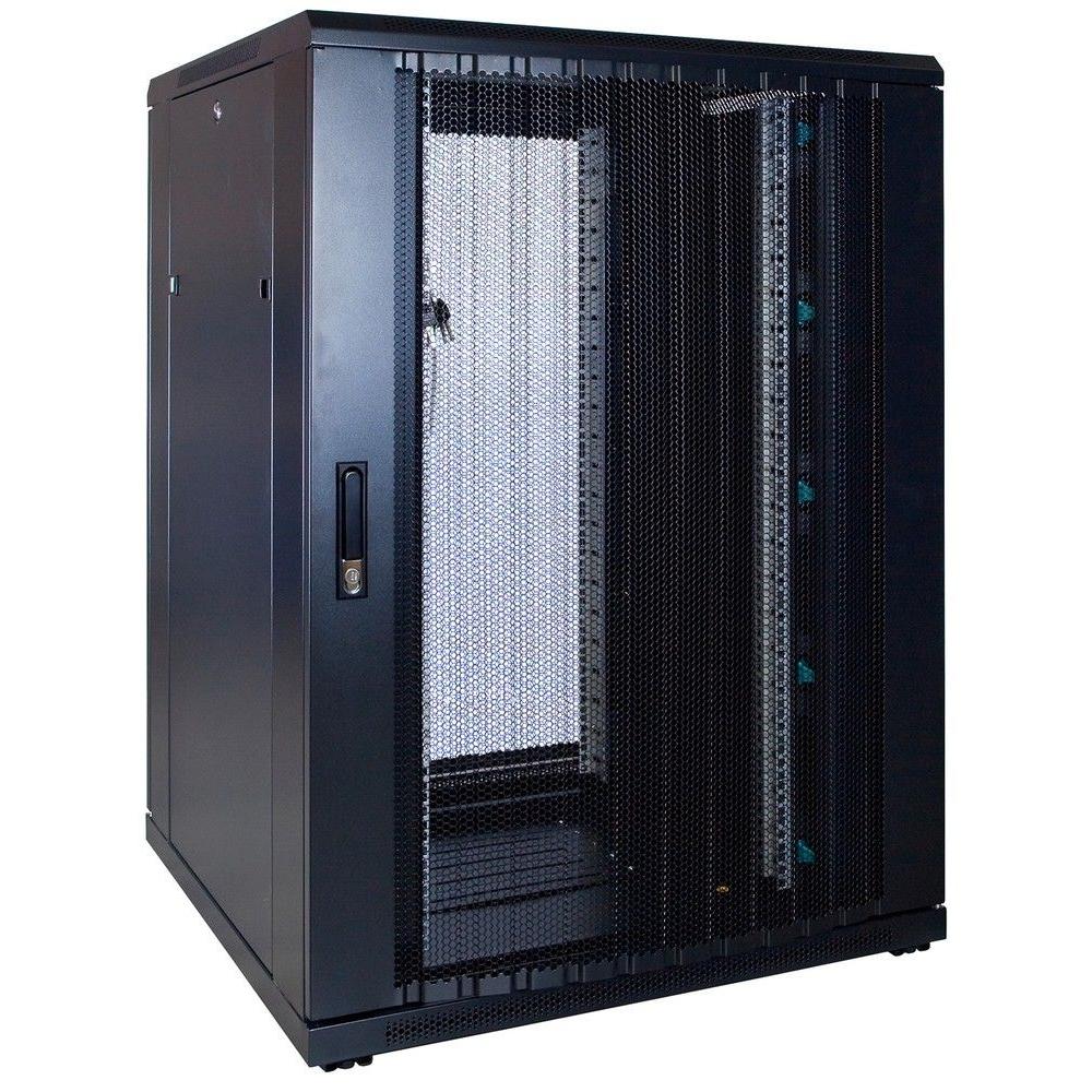 22U Serverrack 19 Zoll 800x800x1200mm (BxTxH) Patchfeld Rackschrank Datenrack