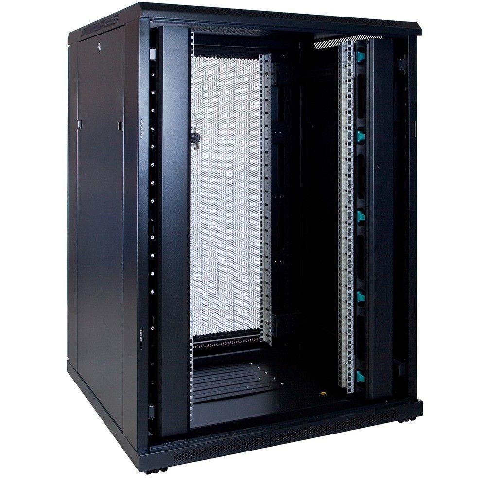 22U Serverrack 19 Zoll 800x800x1200mm (BxTxH) Patchfeld Rackschrank Datenrack