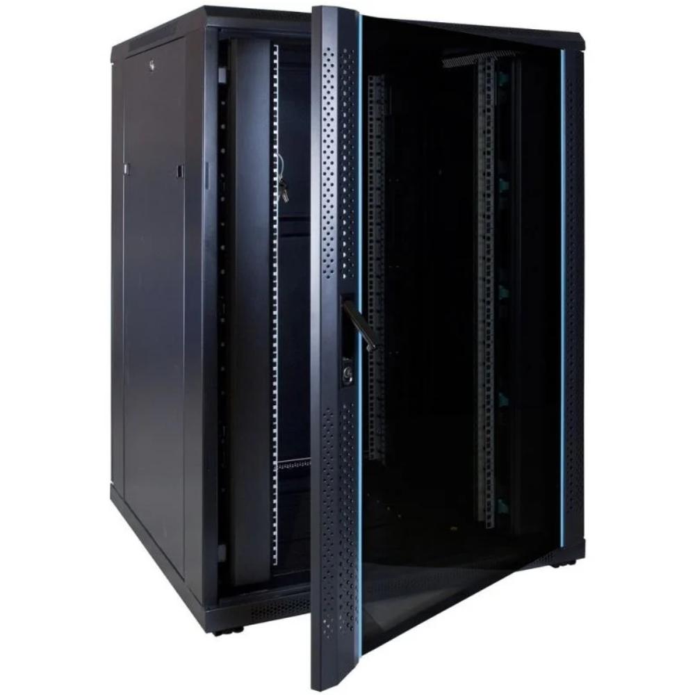 22U Serverrack 19 Zoll 800x800x1200mm (BxTxH) Patchfeld Rackschrank Datenrack