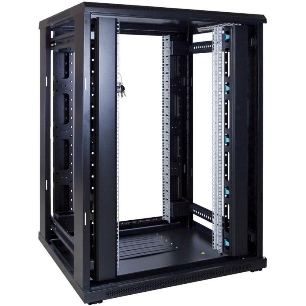22U Serverrack 19 Zoll 800x800x1200mm (BxTxH) Patchfeld Rackschrank Datenrack