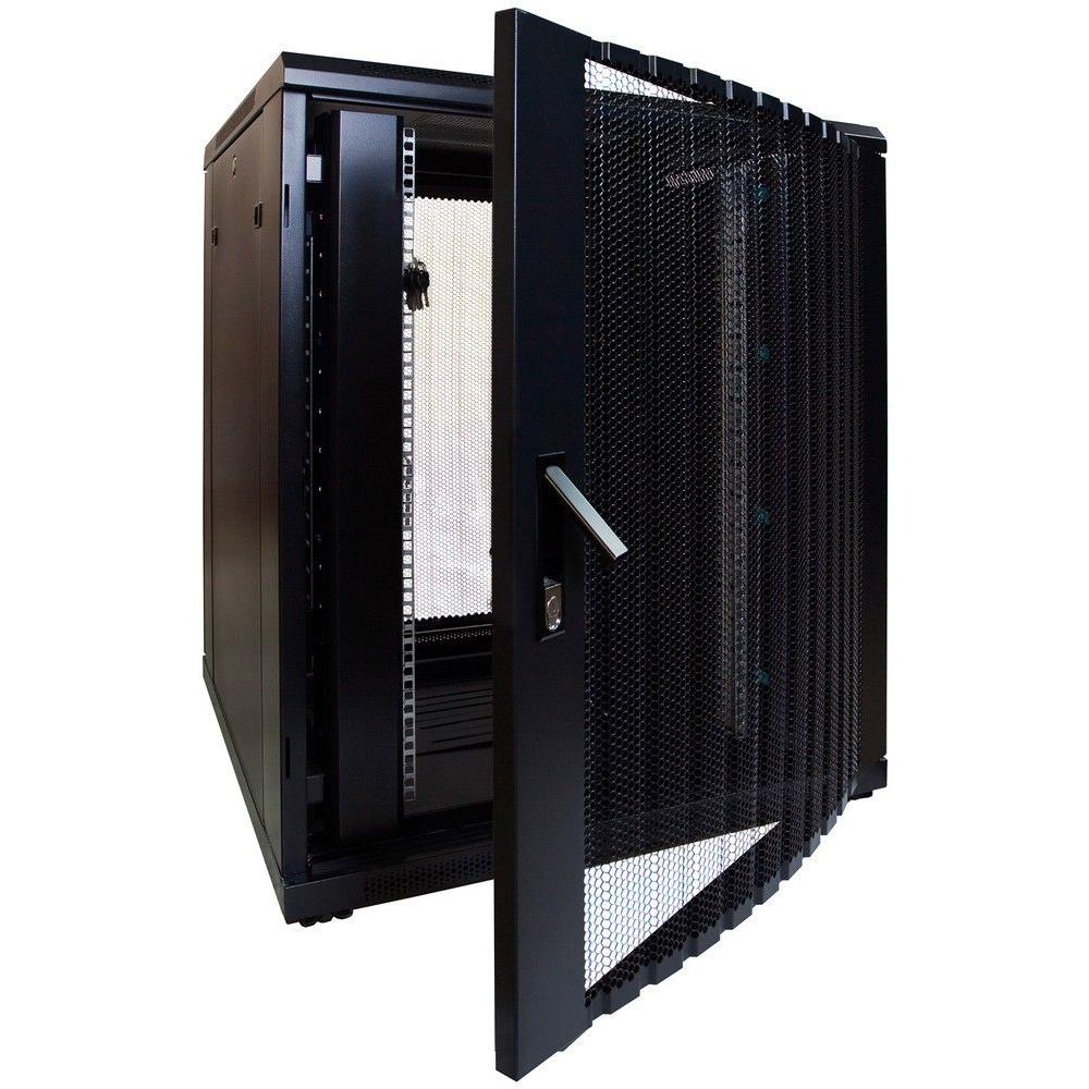 18HE Serverrack 19 Zoll 800x800x1000mm (BxTxH) Patchfeld Rackschrank Datenraumschrank