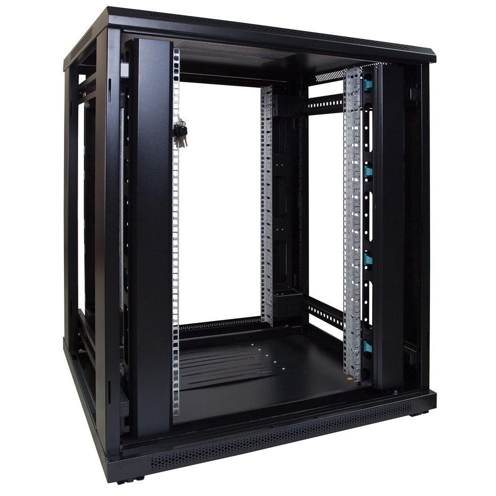 18HE Serverrack 19 Zoll 800x800x1000mm (BxTxH) Patchfeld Rackschrank Datenraumschrank