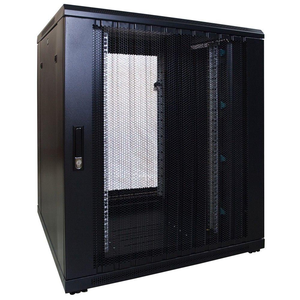 18HE Serverrack 19 Zoll 800x800x1000mm (BxTxH) Patchfeld Rackschrank Datenraumschrank