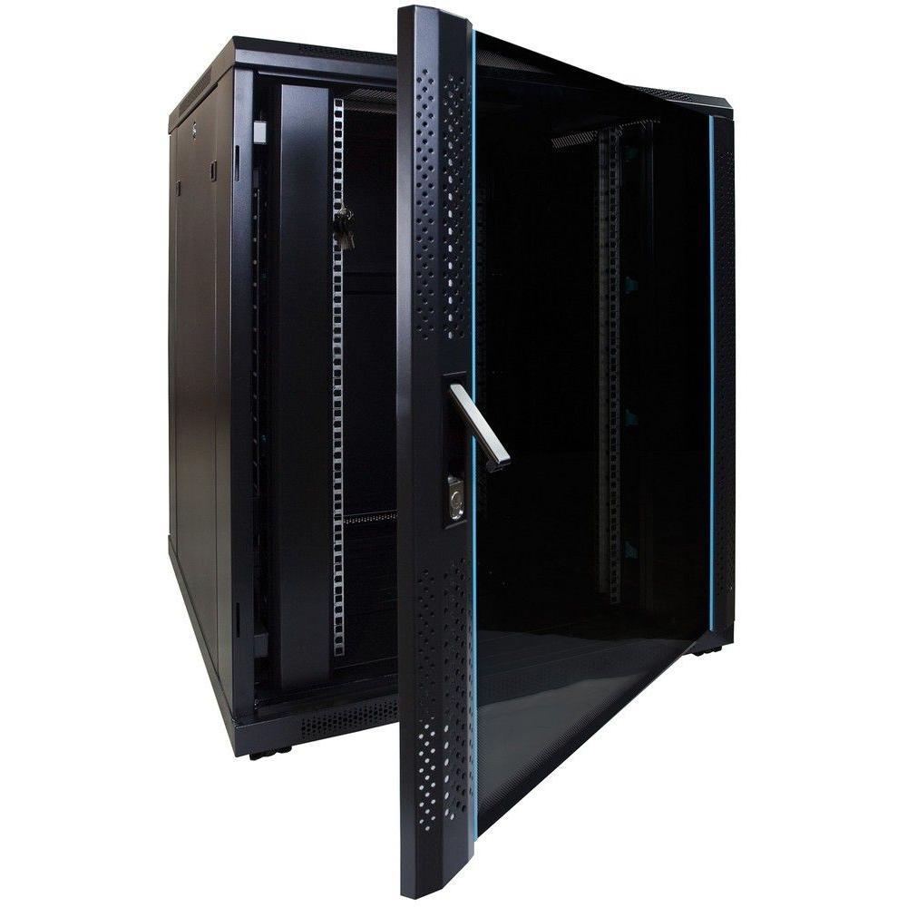 18HE Serverrack 19 Zoll 800x800x1000mm (BxTxH) Patchfeld Rackschrank Datenraumschrank