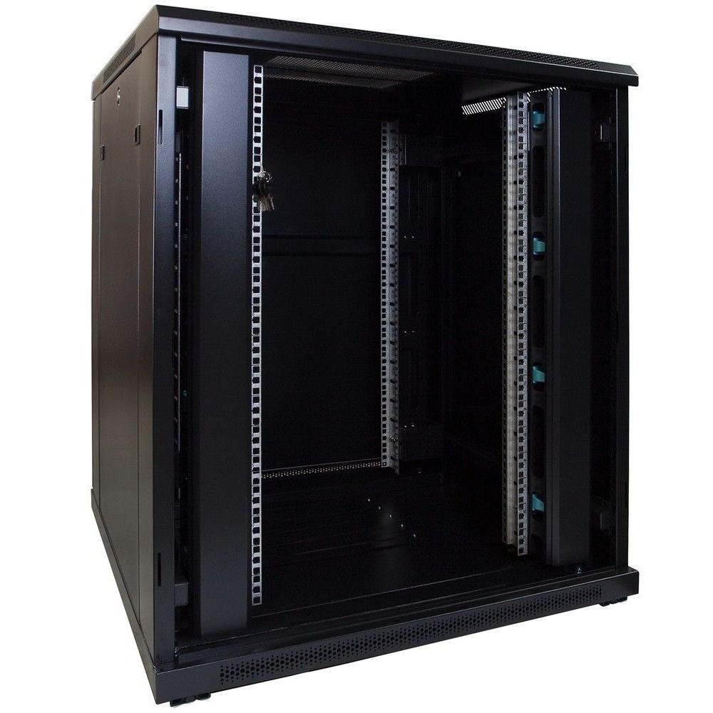 18HE Serverrack 19 Zoll 800x800x1000mm (BxTxH) Patchfeld Rackschrank Datenraumschrank