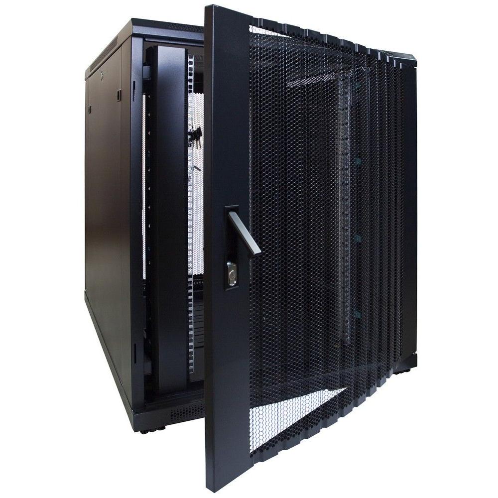 18HE Serverrack 19 Zoll 800x1000x1000mm (BxDxH) Patchfeld Rackschrank Datenraumschrank