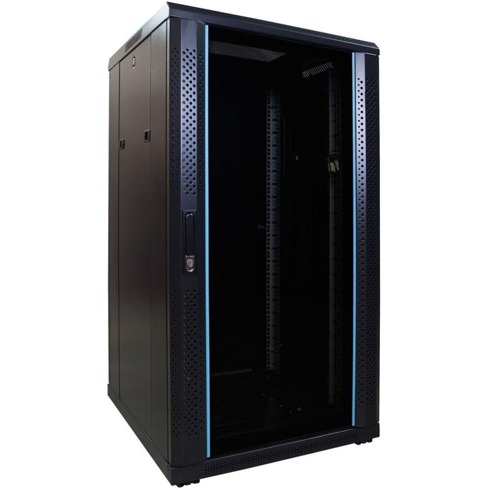22U Serverrack 19 Zoll 600x600x1200mm (BxTxH) Patchfeld Rackschrank Datenraumschrank