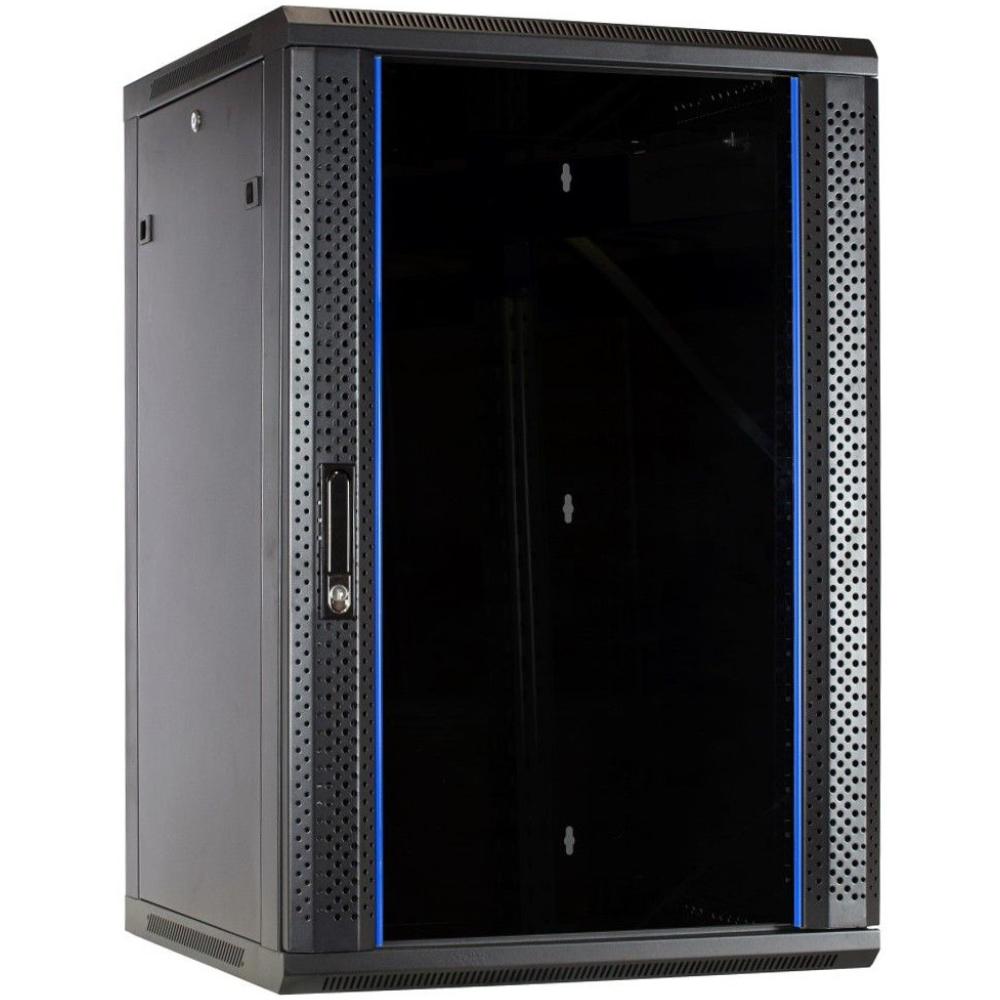 18HE Serverrack 19 Zoll 600x600x900mm (BxTxH) Patchfeld Wandgehäuse Datenrack