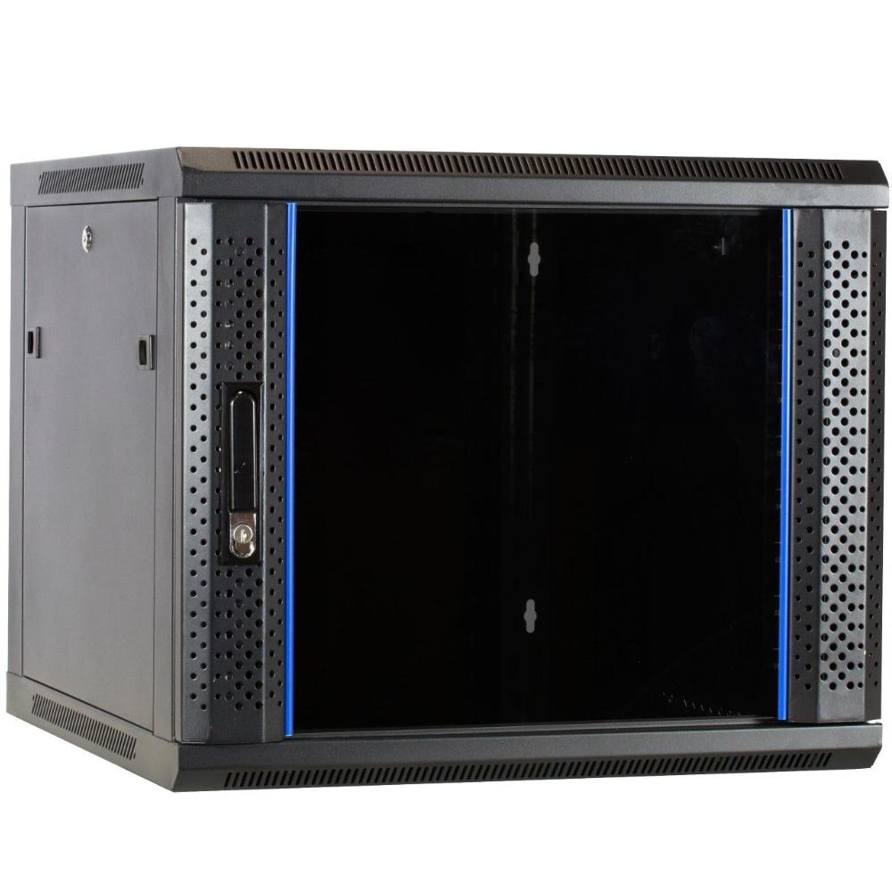 9U Serverrack 19 Zoll 600x600x500mm (BxTxH) Patchfeld Wandgehäuse Datenraum