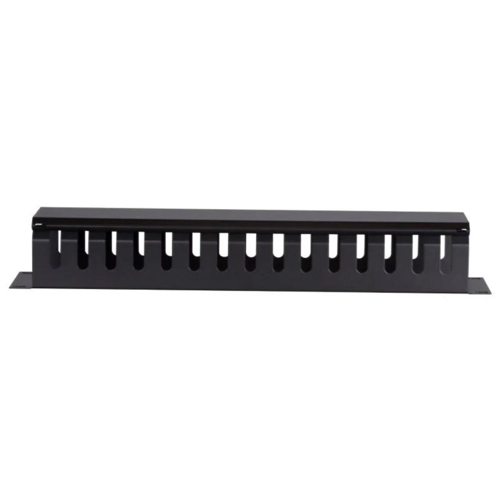 2HE Kabelrinne mit Abdeckung 19 Zoll 483x75x89 mm (BxTxH) Patchfeld Wandgehäuse Datenraum