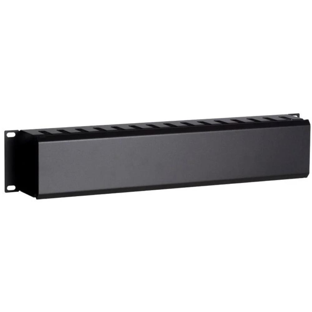 2HE Kabelrinne mit Abdeckung 19 Zoll 483x75x89 mm (BxTxH) Patchfeld Wandgehäuse Datenraum