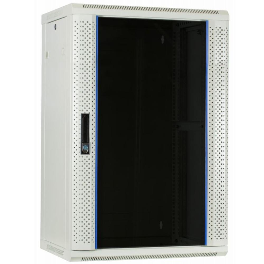 18HE Serverrack 19 Zoll 600x450x900mm (BxTxH) Patchfeld Wandgehäuse Datenrack