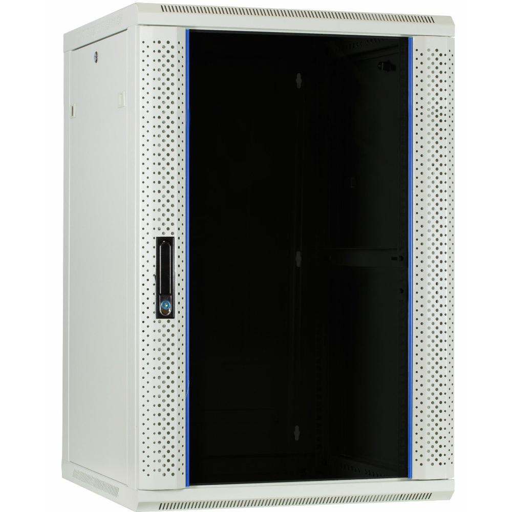 18HE Serverrack 19 Zoll 600x600x900mm (BxTxH) Patchfeld Wandgehäuse Datenrack