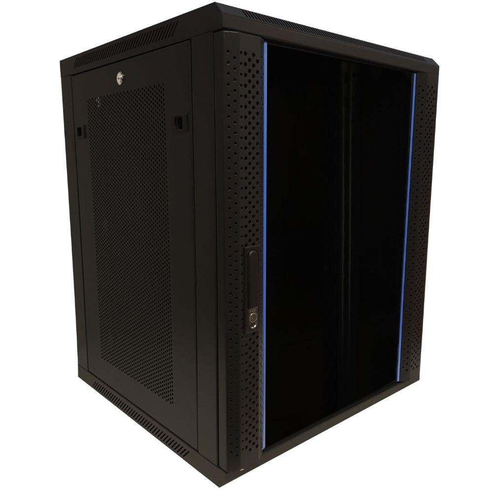 15HE Serverrack 19 Zoll 600x600x770mm (BxTxH) Patchfeld Wandgehäuse Datenraum