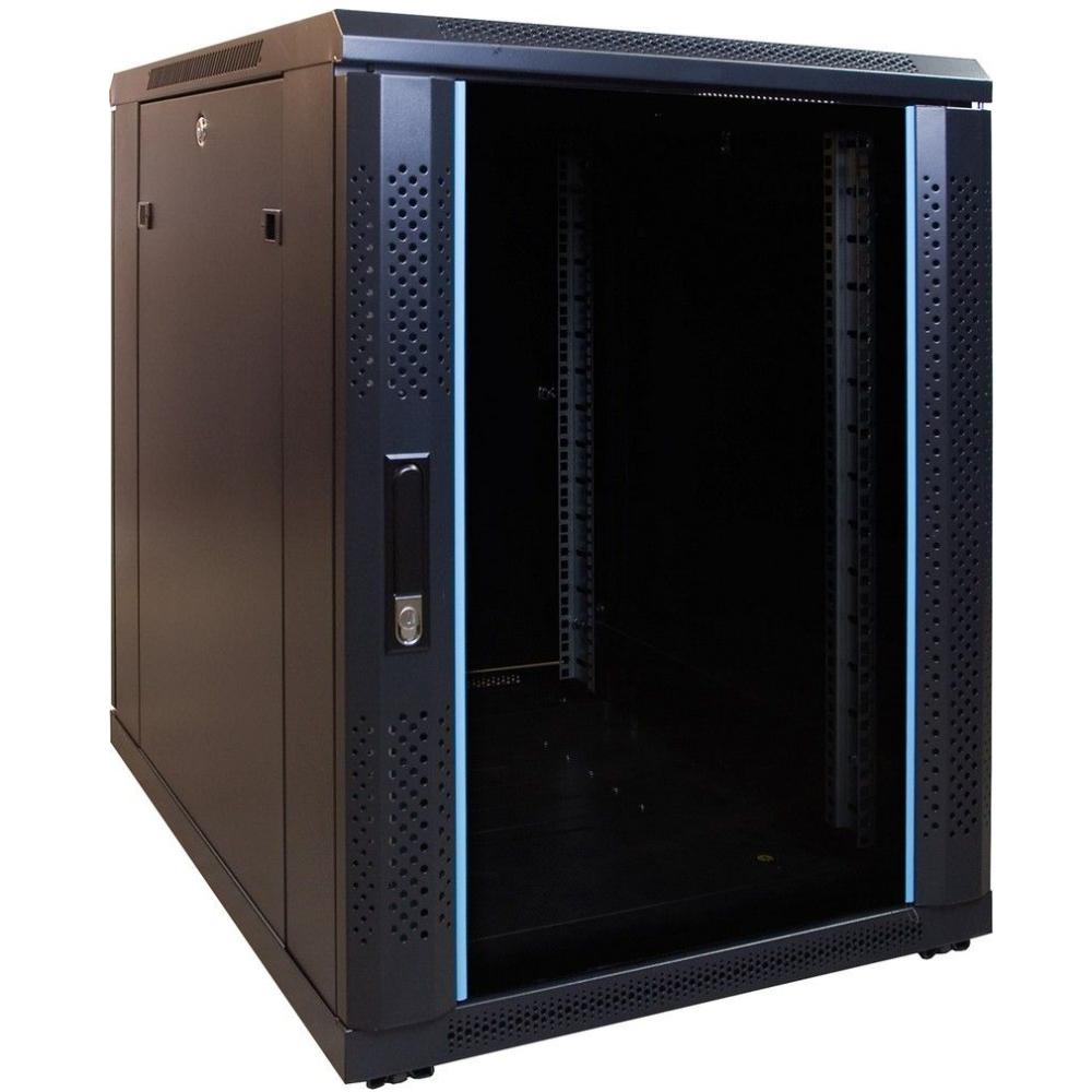 15HE Serverrack 19 Zoll 600x600x860mm (BxTxH) Patchfeld Rackschrank Datenraumschrank