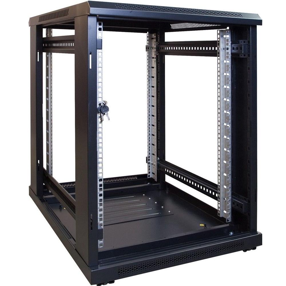 15HE Serverrack 19 Zoll 600x600x860mm (BxTxH) Patchfeld Rackschrank Datenraumschrank