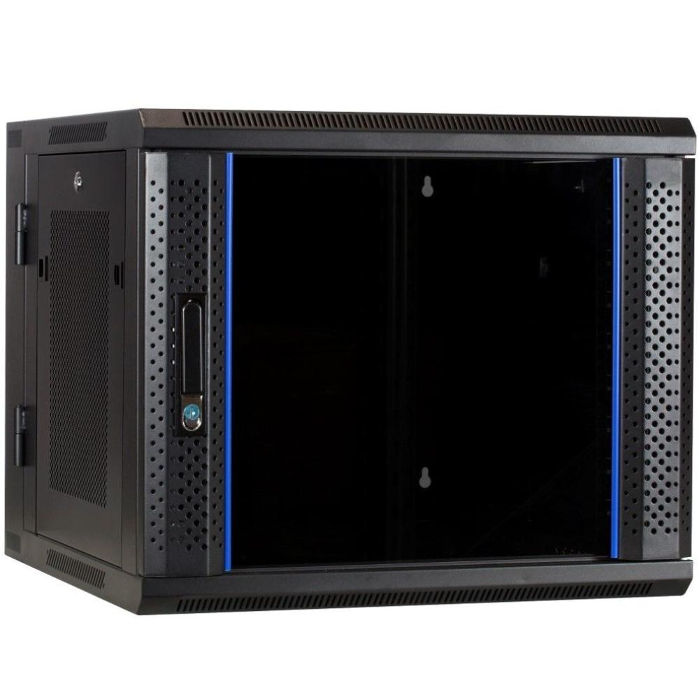 9U Serverrack 19 Zoll 600x600x500mm (BxTxH) Patchfeld Wandgehäuse Datenraum