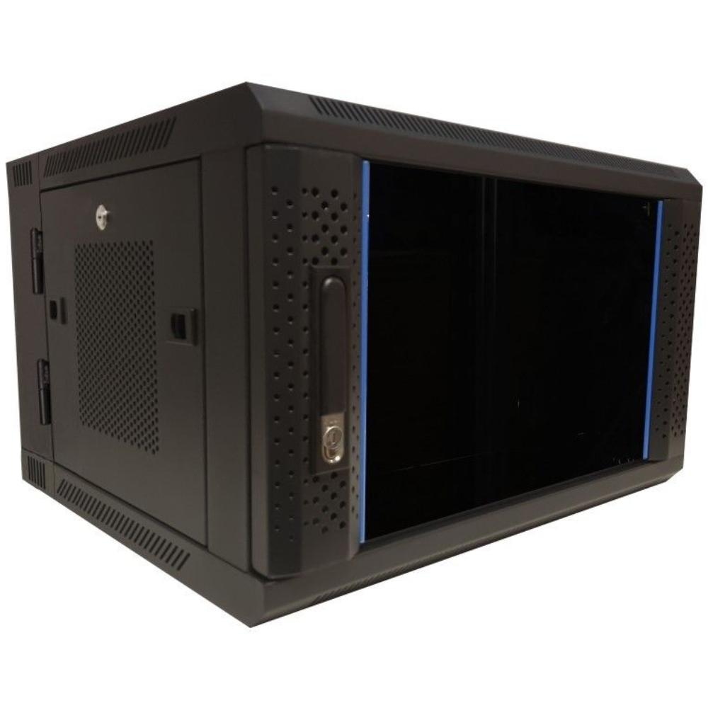 6HE Serverrack 19 Zoll 600x600x368mm (BxTxH) Patchfeld Wandgehäuse Datenraum