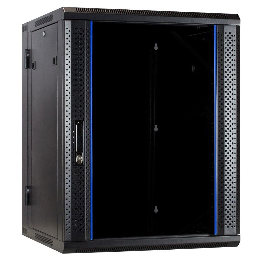 18HE Serverrack 19 Zoll 600x600x1000mm (BxTxH) Patchfeld Wandgehäuse Datenrack