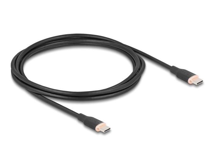 Delock USB 2.0 Kabel USB Type-C™ Stecker auf Stecker PD 3.0 60 W 2,5 m sc