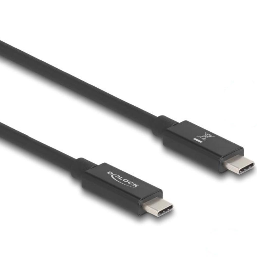 Delock USB 80 Gbps Kabel USB Type-C™ Stecker auf Stecker 16K 60 Hz PD 3.1