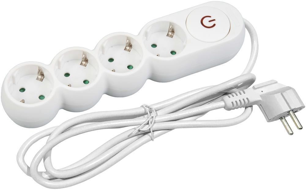 Entac Steckdosenleiste D1 4 Entac Steckdosen mit Schalter 5m 3G1.5 - Entac