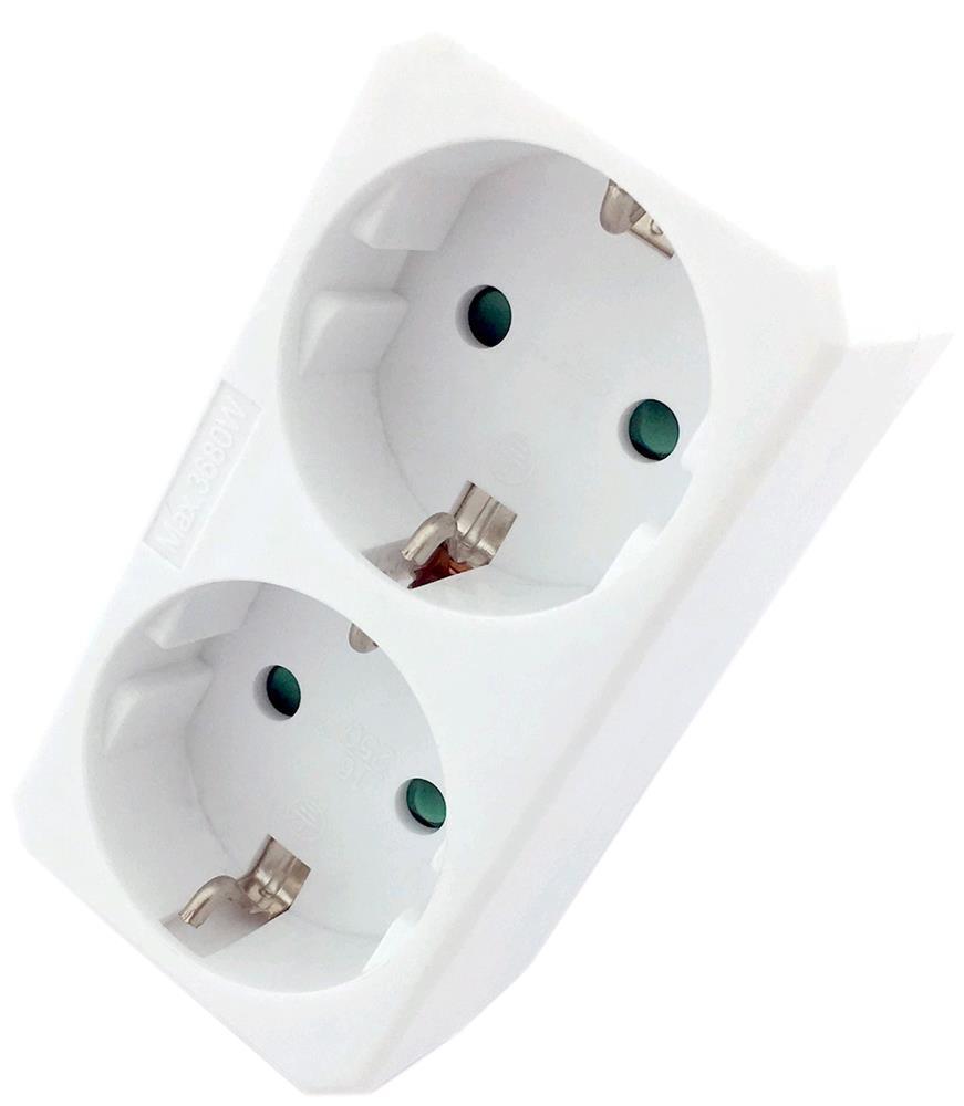 Entac Power Adapter 2 Steckdosen (2 geerdet) - Entac