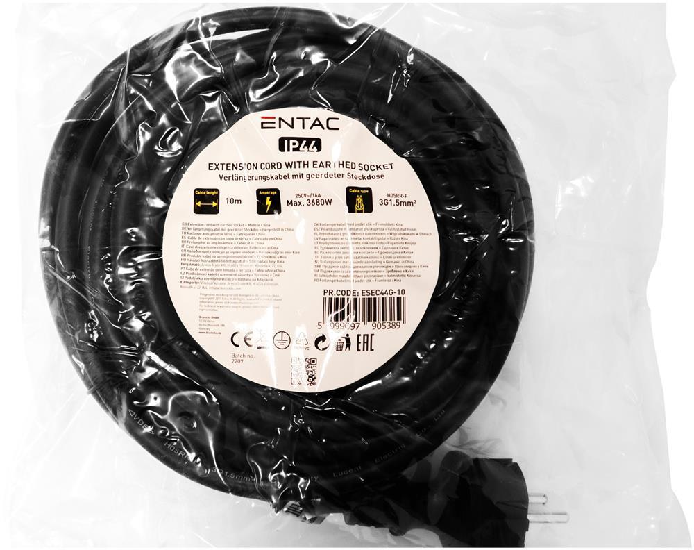 Entac Verlängerungskabel IP44 10m - Entac