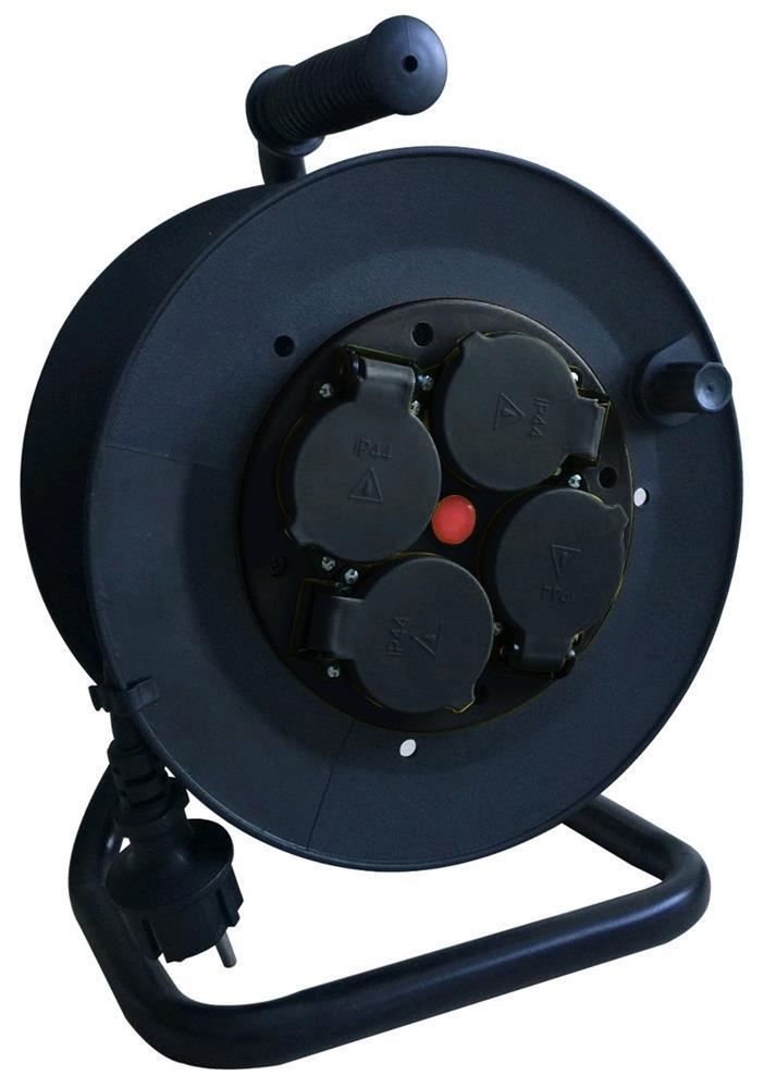 Entac Socket IP44 Kabeltrommel 4 Steckdosen 35m - Entac