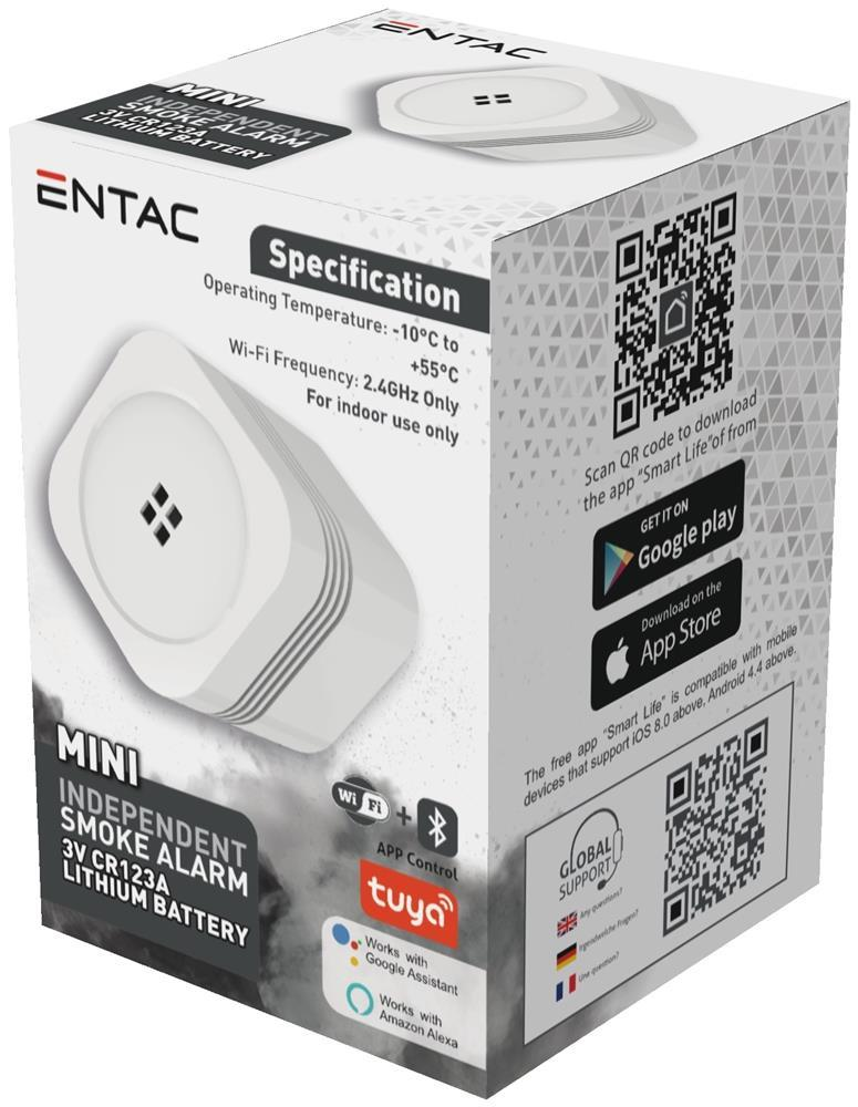 Entac Smart mini Rauchmelder WIFI TUYA - Entac